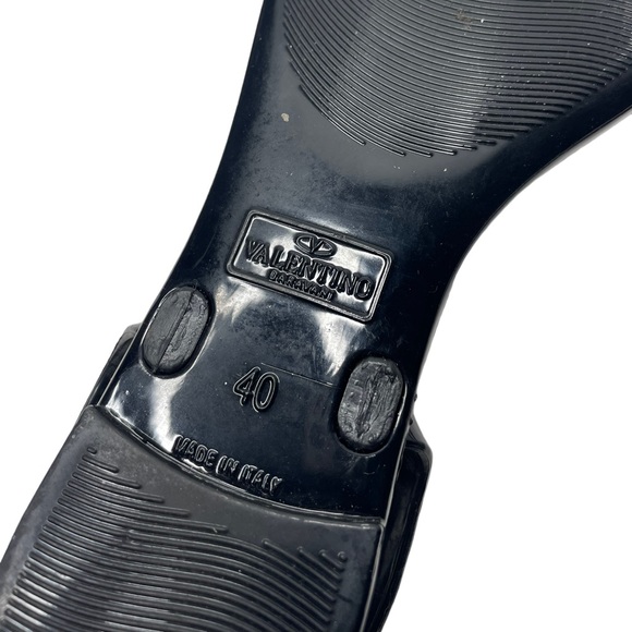 Valentino Garavani | Rockstud PVC Jelly Sandals in Black 40 - Picture 2 of 8